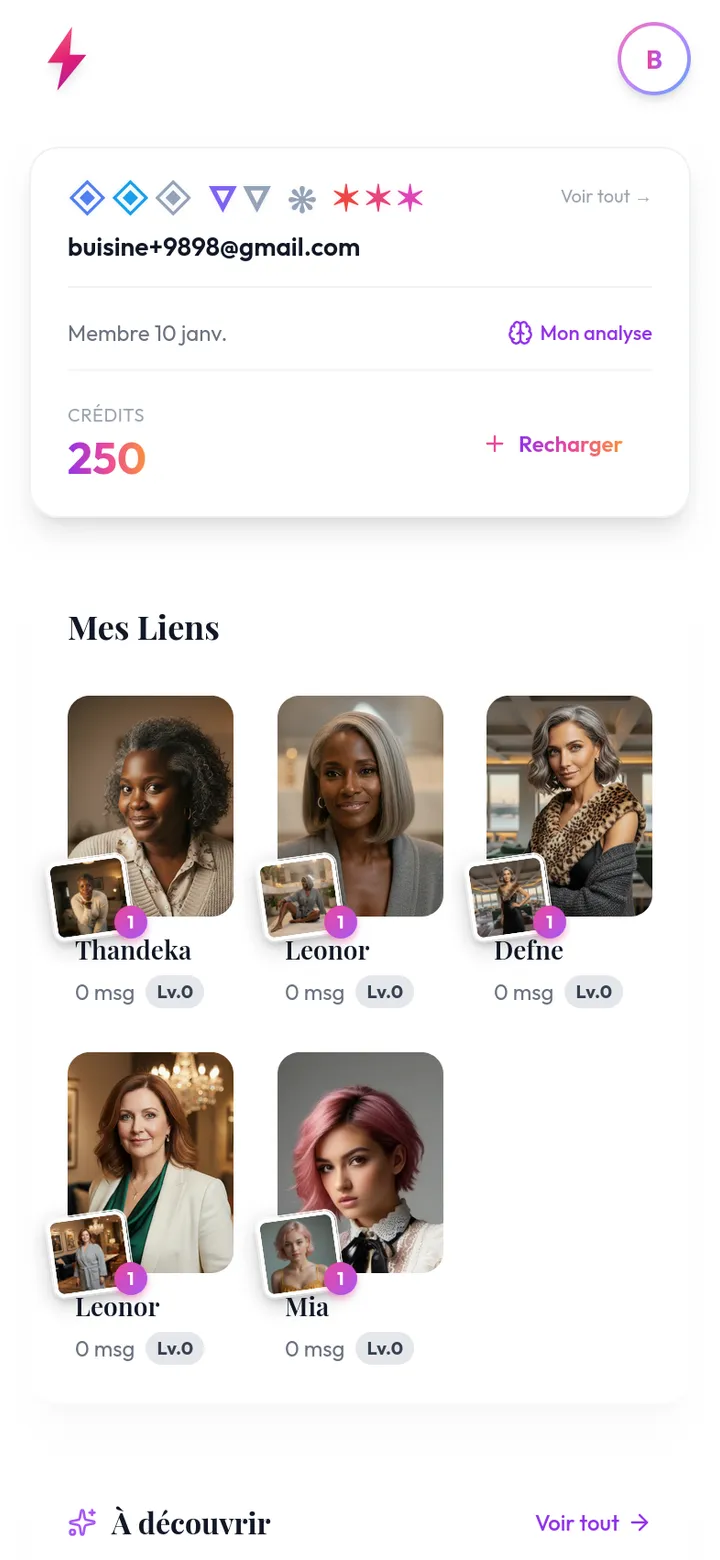 Ton profil, en direct