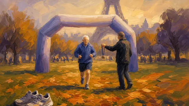 À 80 ans, Francisco termine dernier des 20 km de Paris, où 29 131 coureurs ont franchi la ligne