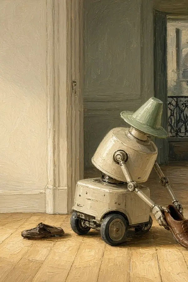 Dans un atelier parisien, un robot sur roues apprend les corvées en une demi-heure