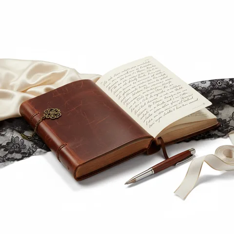 Refillable leather journal