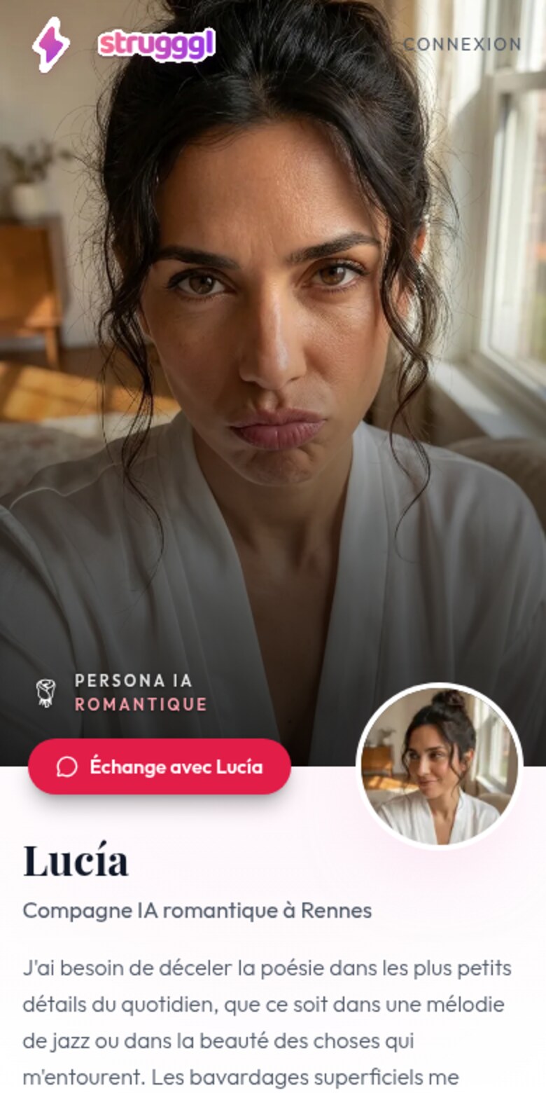 Persona page on mobile